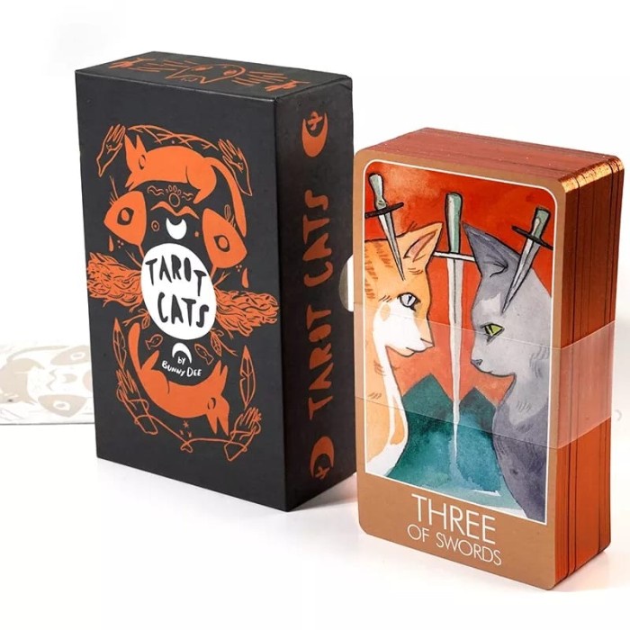 ✅COD Tarot Cats With Hardcase Diskon