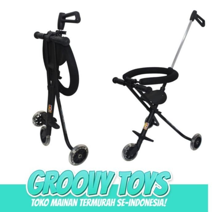 Stroller Bayi Portable 3 Roda - Pmb Ezzy Stroller S05 Black