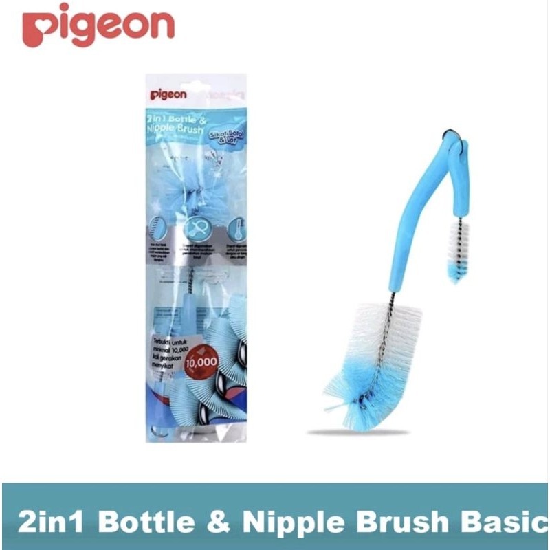 Pigeon sikat Botol bayi Basic 2in1