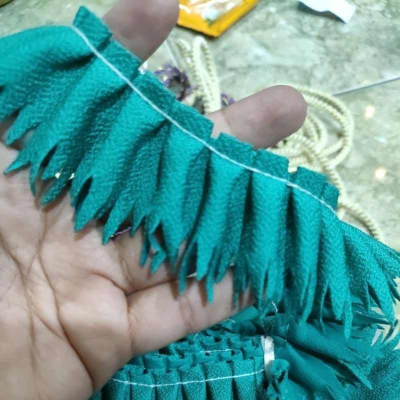 renda kerut kaos 5cm
