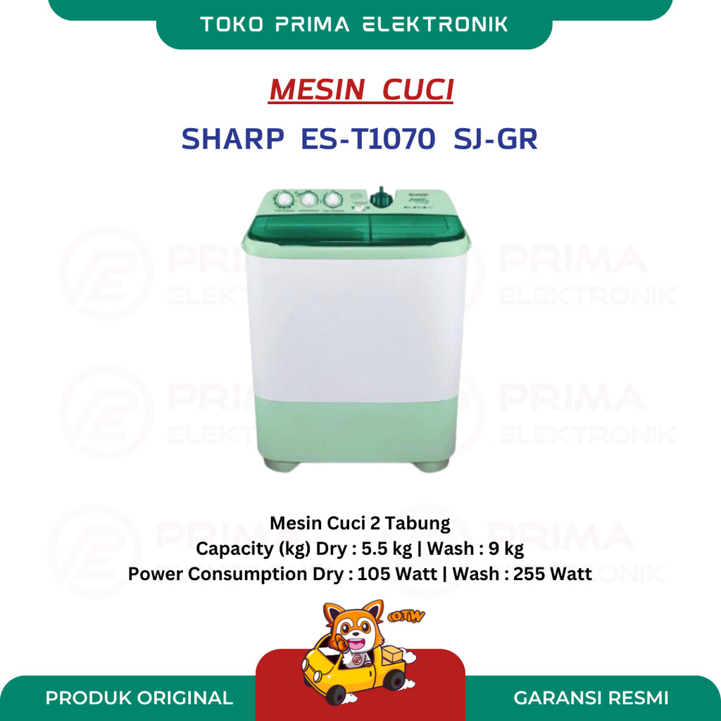 SHARP MESIN CUCI ES-T1070 SJ-GR