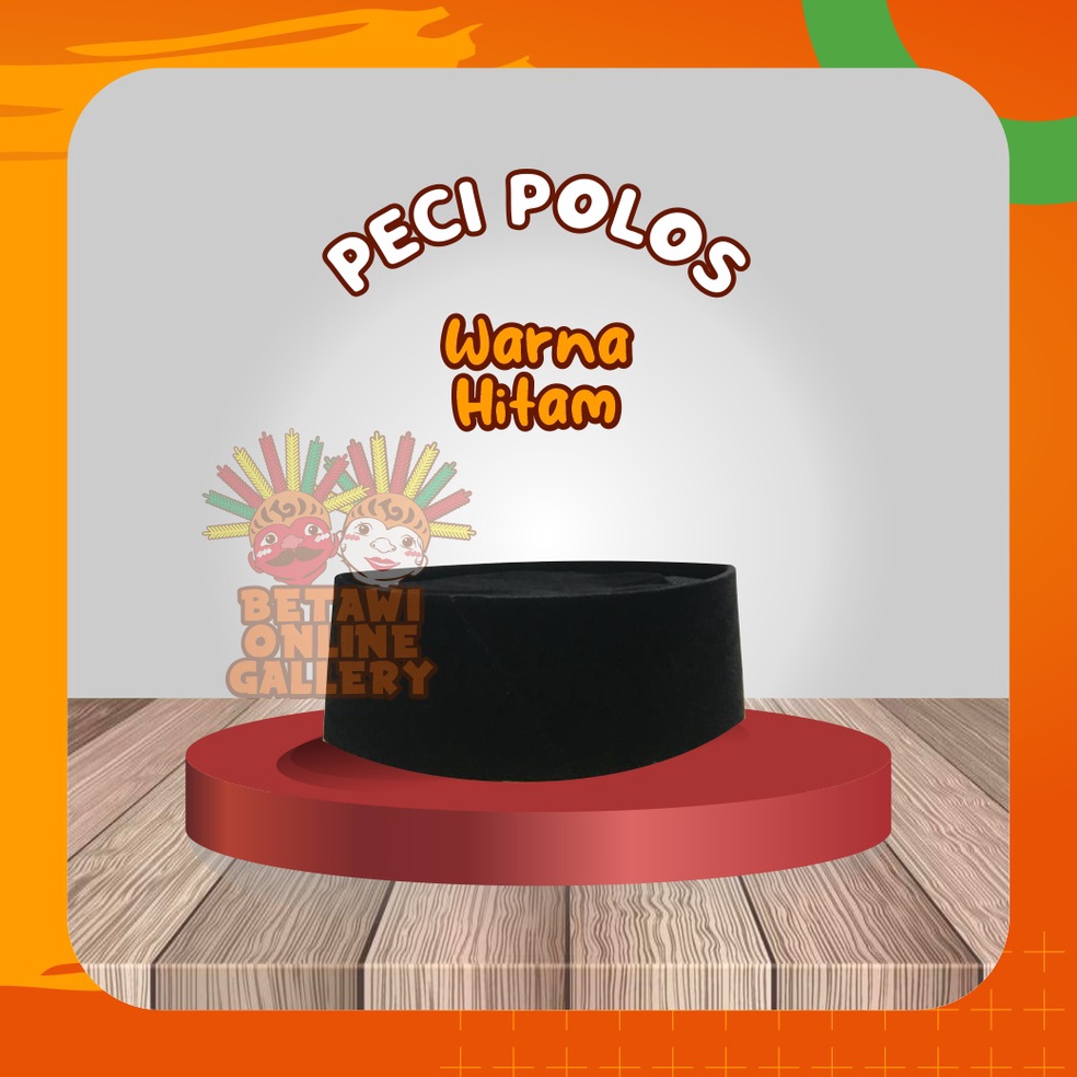 Code1x1Wl Peci/Songkok/Kopiah Hitam Polos