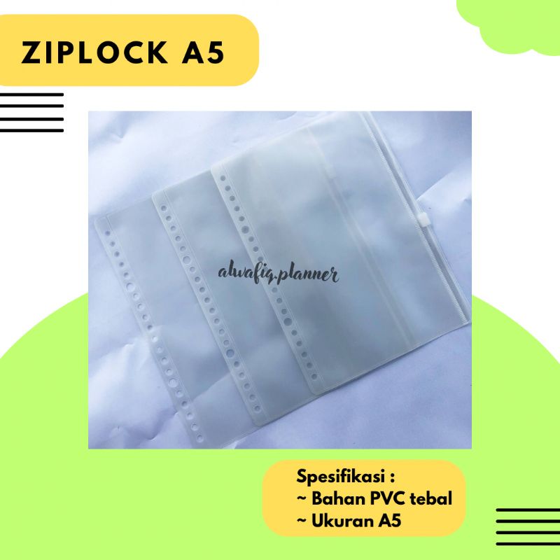ZIPPER POCKET BINDER DEVIDEN UKURAN A5