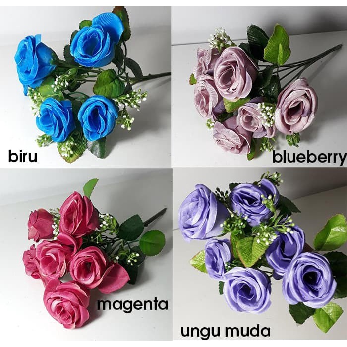 Promo Bunga Mawar Tropis Artificial/Bunga Palsu/Bunga Plastik