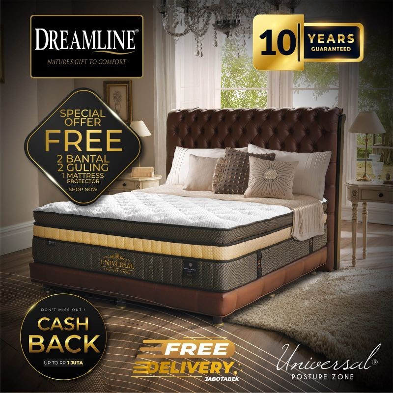 Dreamline set spring pocket latex memory foam Universal