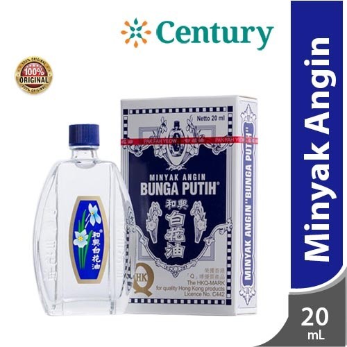 Minyak Angin Cap Bunga Putih 20 ml