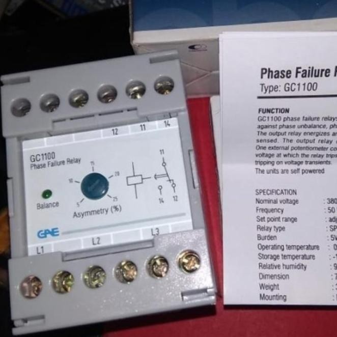Pfr Gae Gc1100 Phase Failure Relay