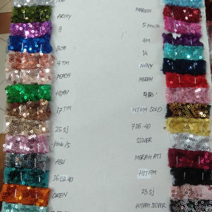 Termurah!! Kain Sequin/Bahan 1000 Payet.