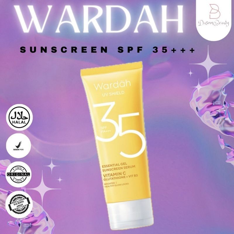 Wardah UV Shield Essential Sunscreen Gel SPF 35 PA+++ 40ml
