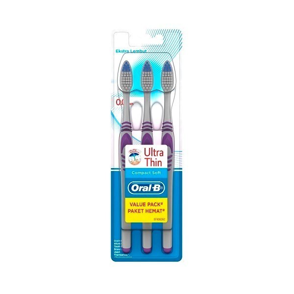 ORAL B COMPACT SOFT ULTRA THIN 3S