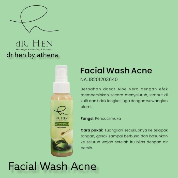Dr Hen Face Wash Acne