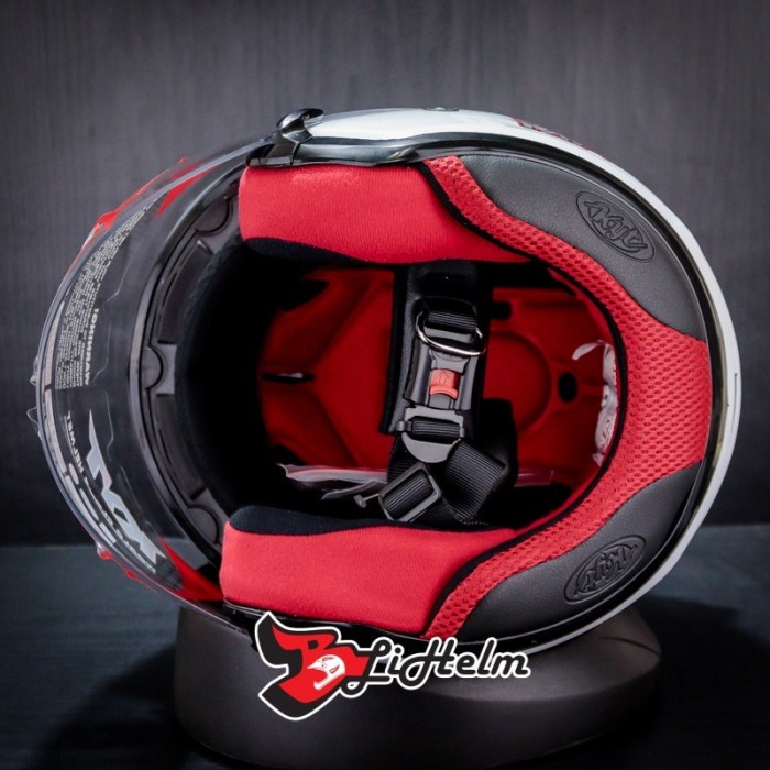 Kyt Helm Djmaru Solid / White / Dj Maru Single Visor