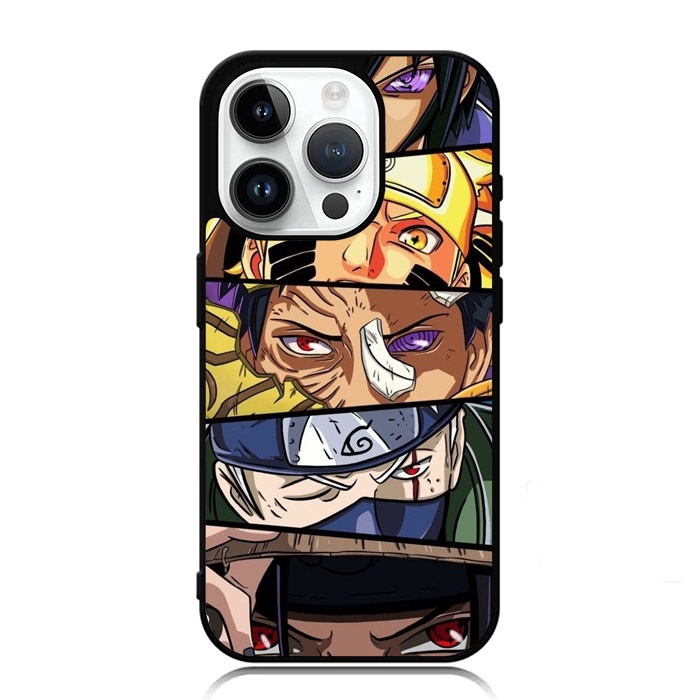 Casing Case iPhone 15 Plus Pro Max Anime Naruto AE0552 Custom V2
