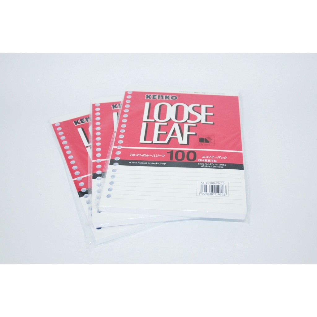 Loose Leaf Bergaris Kenko A5 Isi 100 Lembar