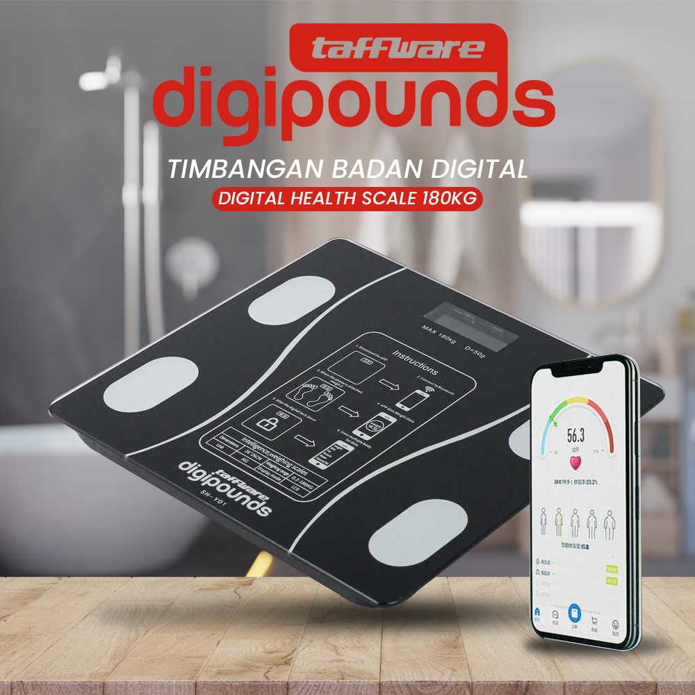 Digital Scale Badan Taffware SH-Y01 180 Kg - x2q