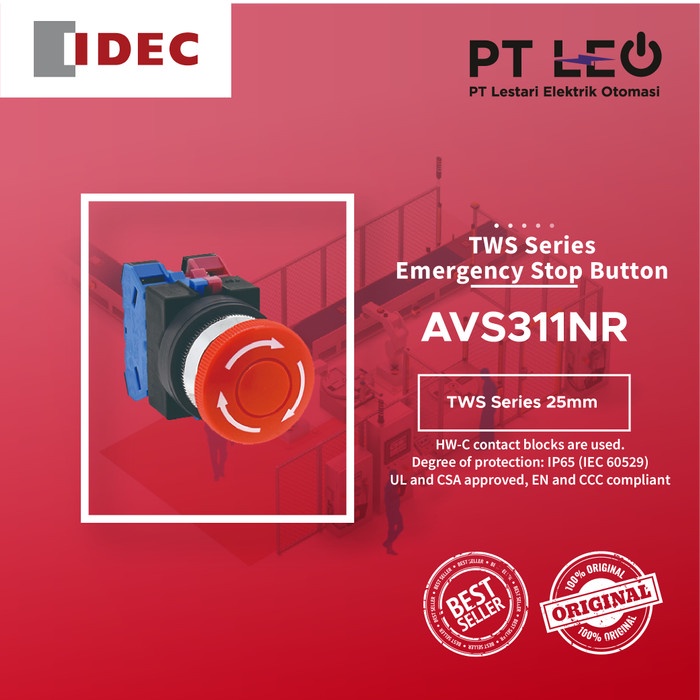 [New] Emergency Stop Push Button Switch Avs311Nr Limited