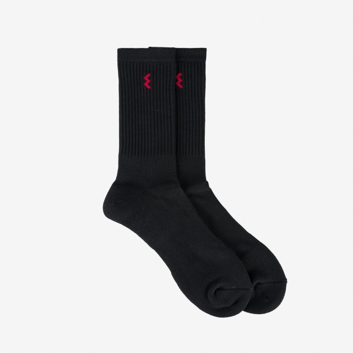 ✨COD Iron Heart Boot Socks - Black Terbatas