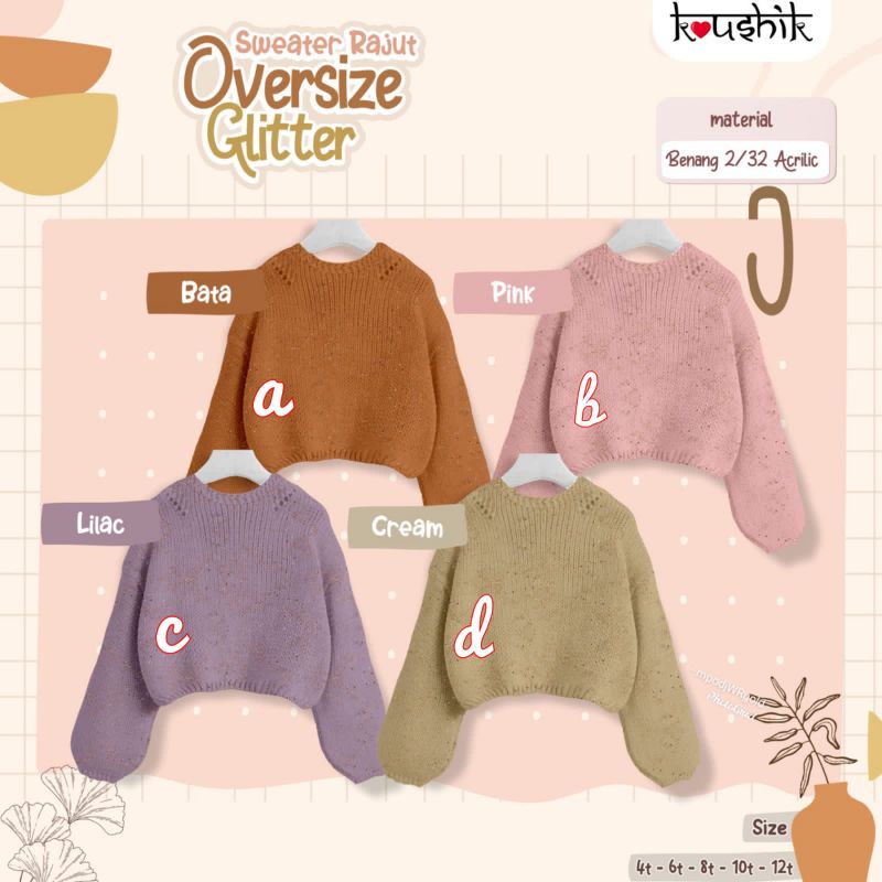 OVERSIZE GLITTER BY KOUSHIK
