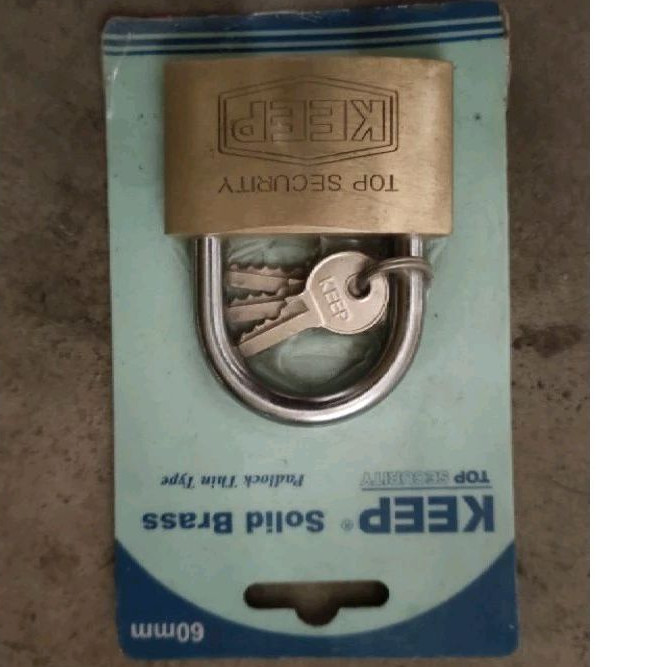 gembok Kuningan 60 mm KEEP