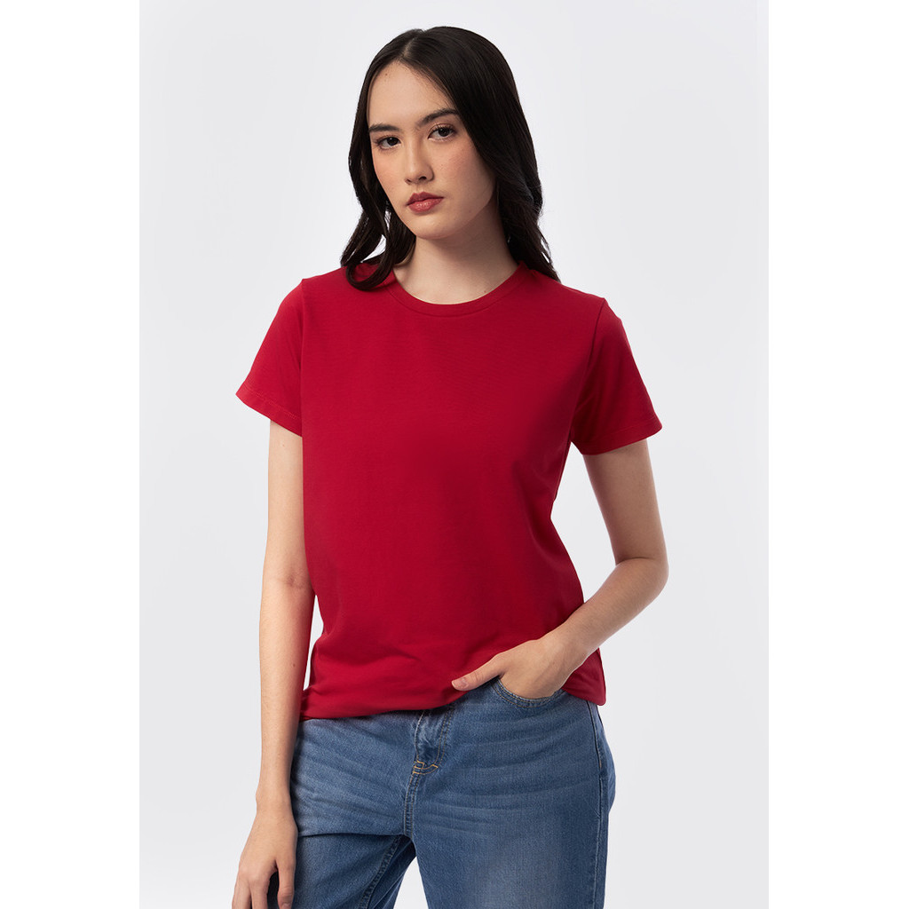 Executive Basic Round Neck Cotton T-Shirt Jester Red