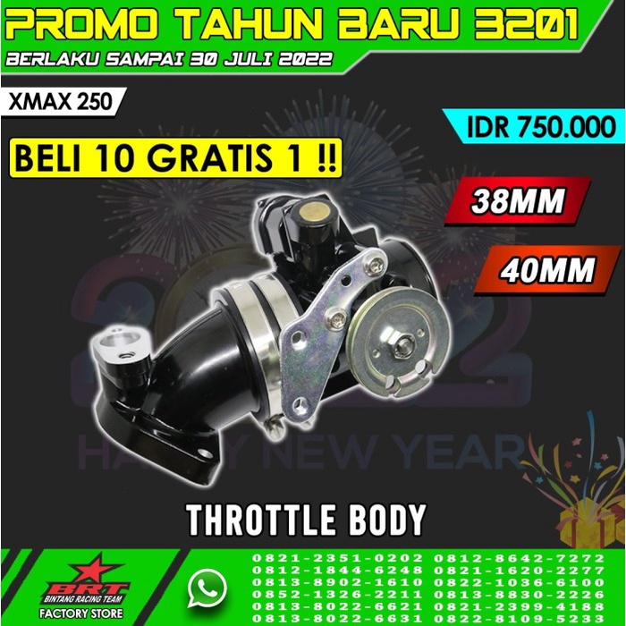 THROTTLE BODY XMAX 250 BRT ready