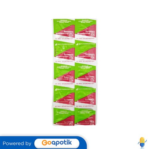 BRONEX 8 MG STRIP 10 TABLET