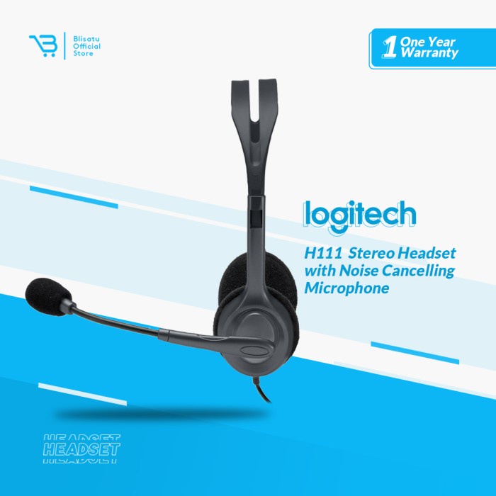 Logitech H111 Stereo Headset Audio Ready