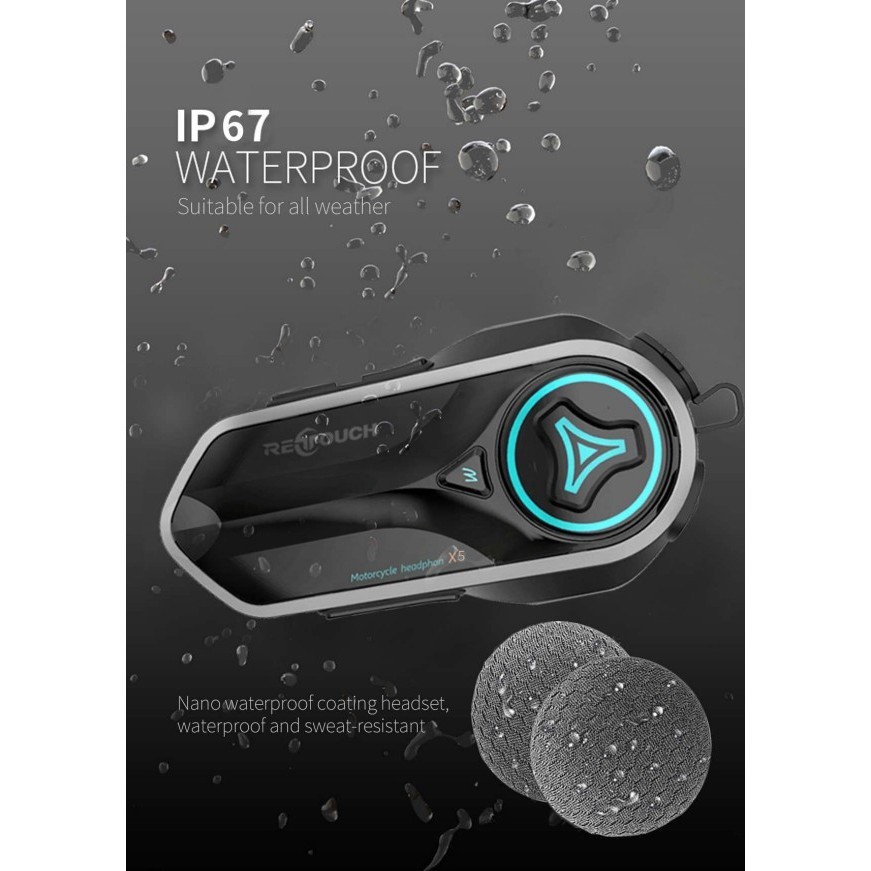 Intercom Retouch X5 New Bluetooth Headset Original
