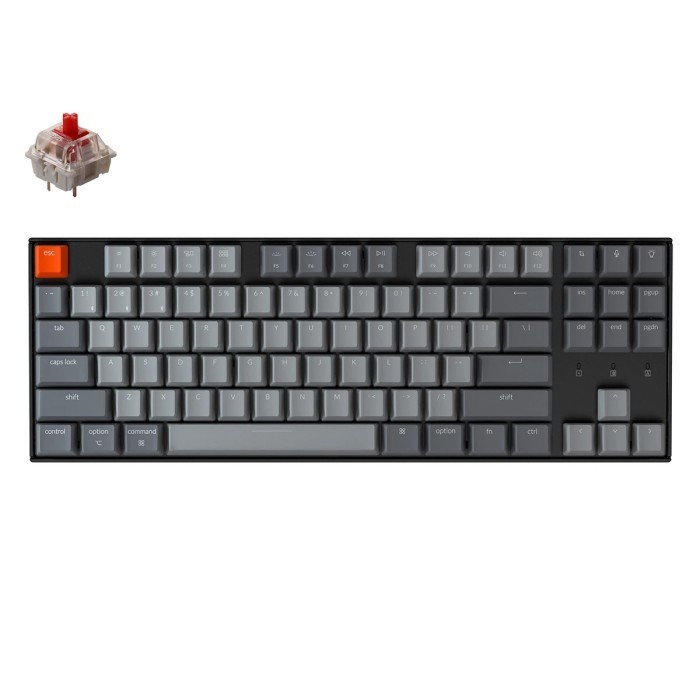 Keychron K8 Hot-Swappable White Backlight Plastic Frame Keyboard