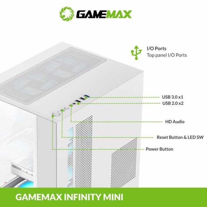 Casing Gamemax Infinity Mini Itx Pc Case