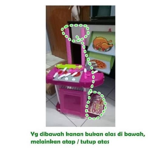 MAINAN ANAK Kitchen SET Koper Pink