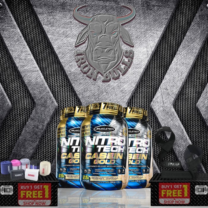 NITRO TECH CASEIN GOLD 2,5lb Nitro-Tech Casein 2,5 Nitrogold
