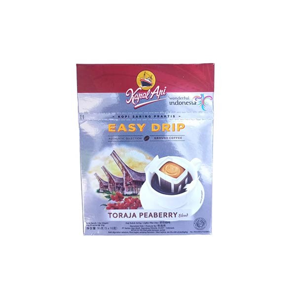 KAPAL API DRIP TORAJA PEABERRY 5X 10 GR