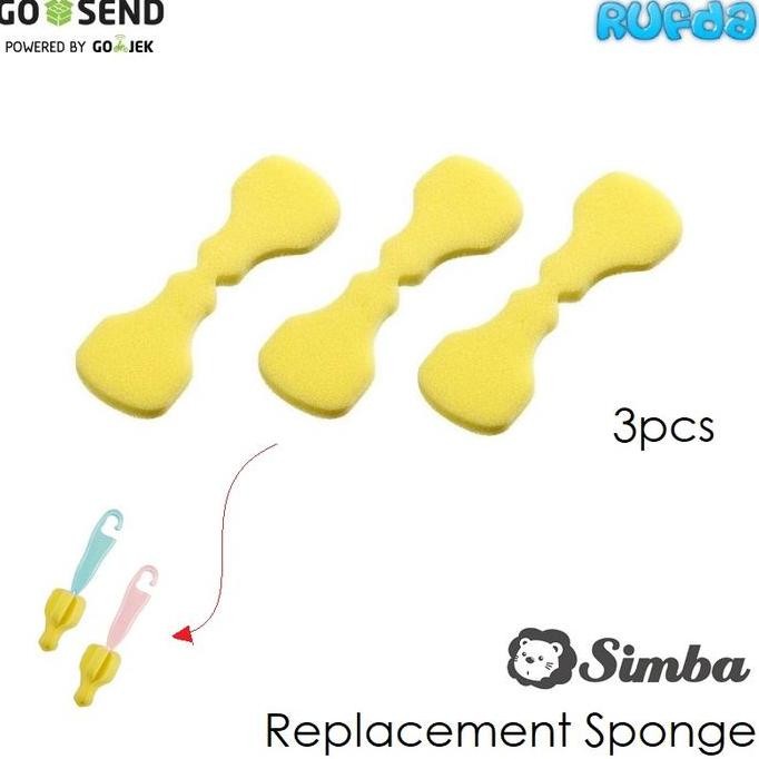 Simba Refill Replacement Sponge Nipple Brush isi 3pcs