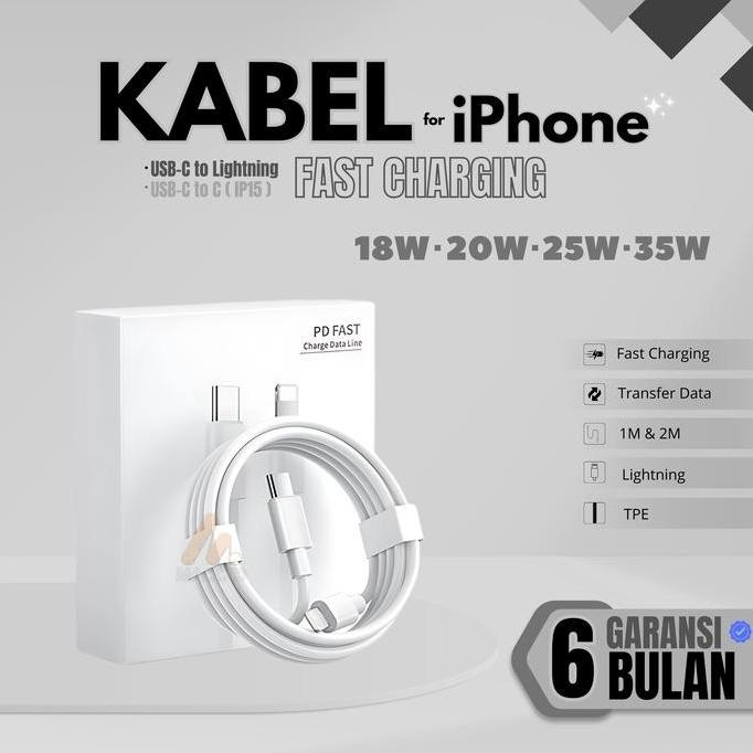 KABEL DATA IPHONE USB-C to LIGHTNING FAST CHARGING