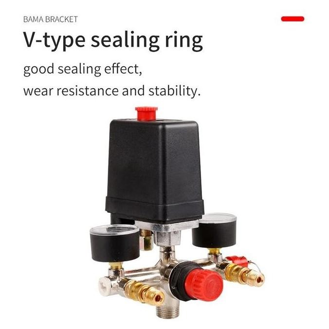 Bracket Regulator Kompresor / Bracket Cap Push Pull Safety Valves / Air Compressor Parts