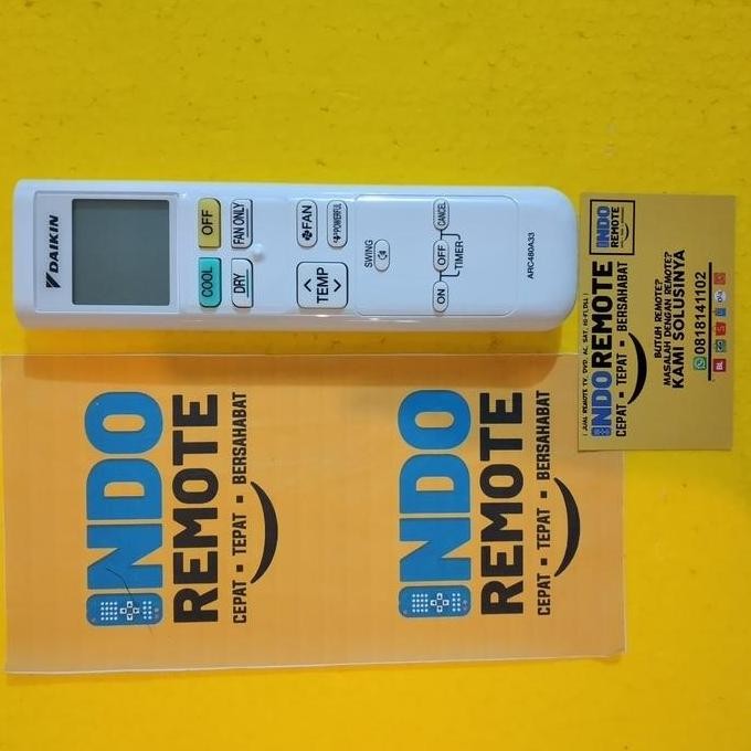NEW REMOTE AC DAIKIN ARC480A33 ORIGINAL