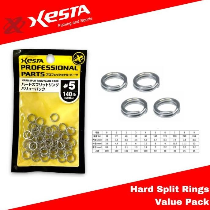 Promo !!! Xesta Hard Split Rings Value Pack