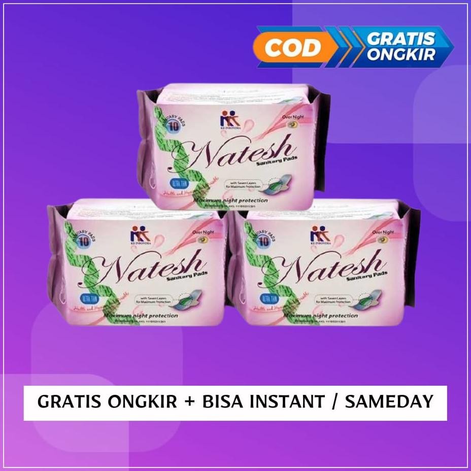 Pembalut Natesh Nht 3 Pak