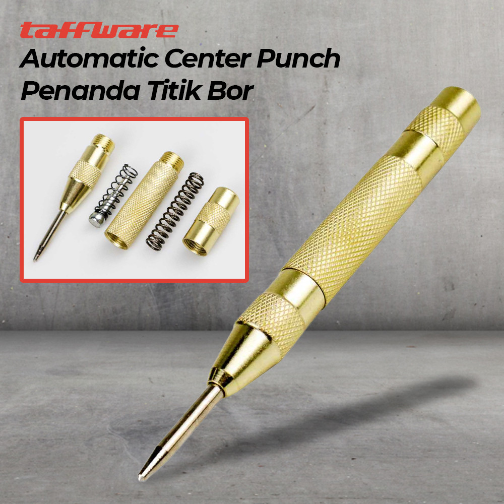 KINGME - Taffware Automatic Center Punch Penanda Titik Bor