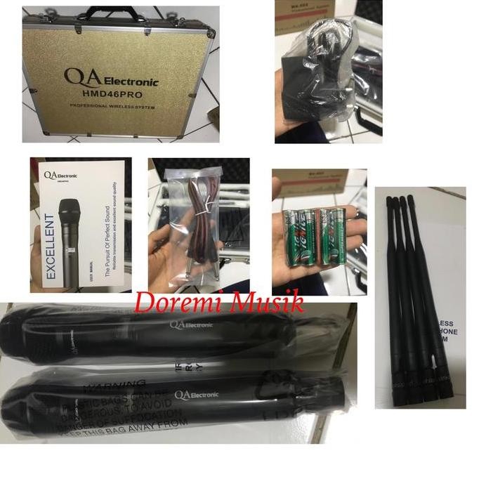 Mic Wireless Qa Electronic Hmd 46 Pro Original By Rdw