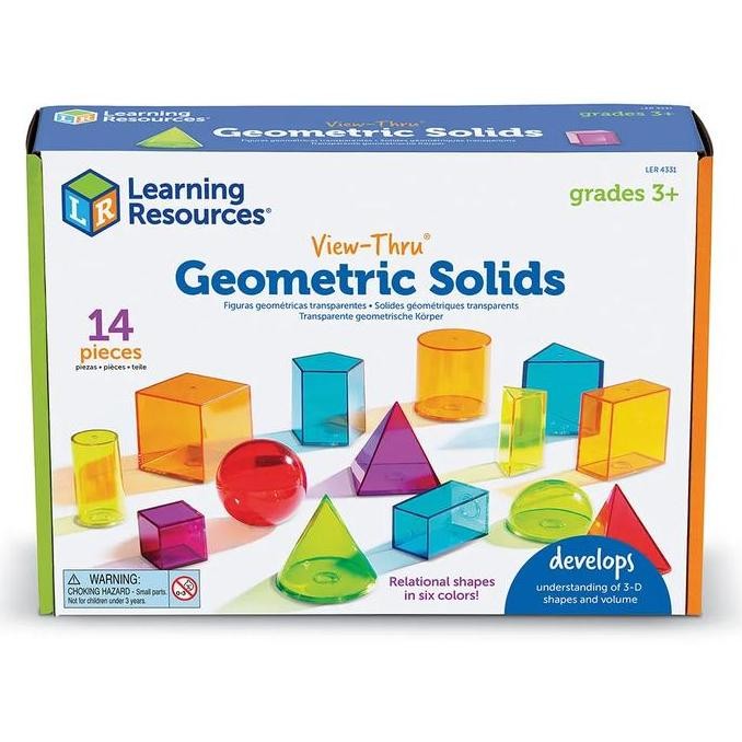 Learning Resources View-Thru Geometric Solids