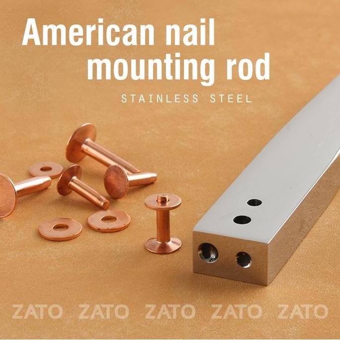 American Nail Mounting Rod Tool - Copper Rivet - Leather Tools