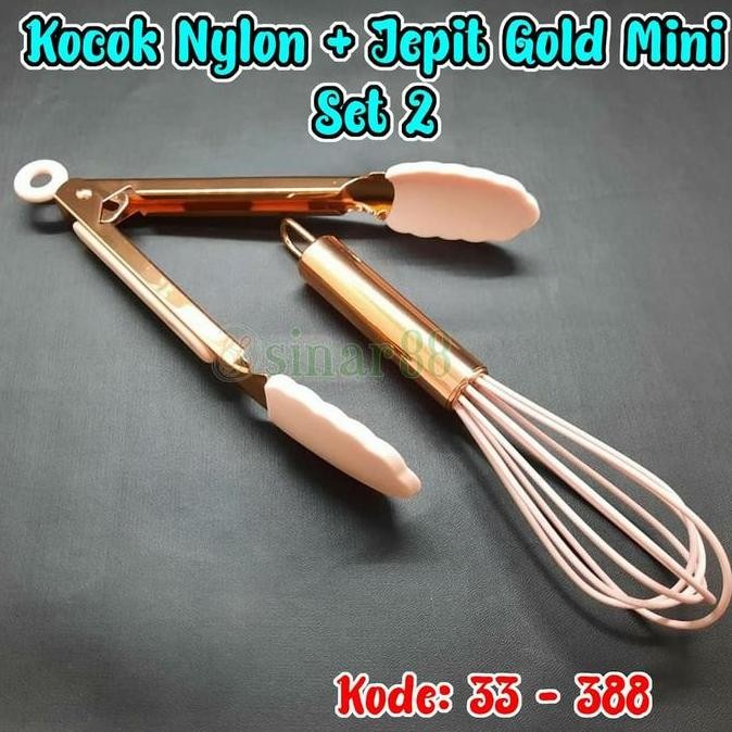 """"""] Kocok Nylon + Jepit Gold Mini"