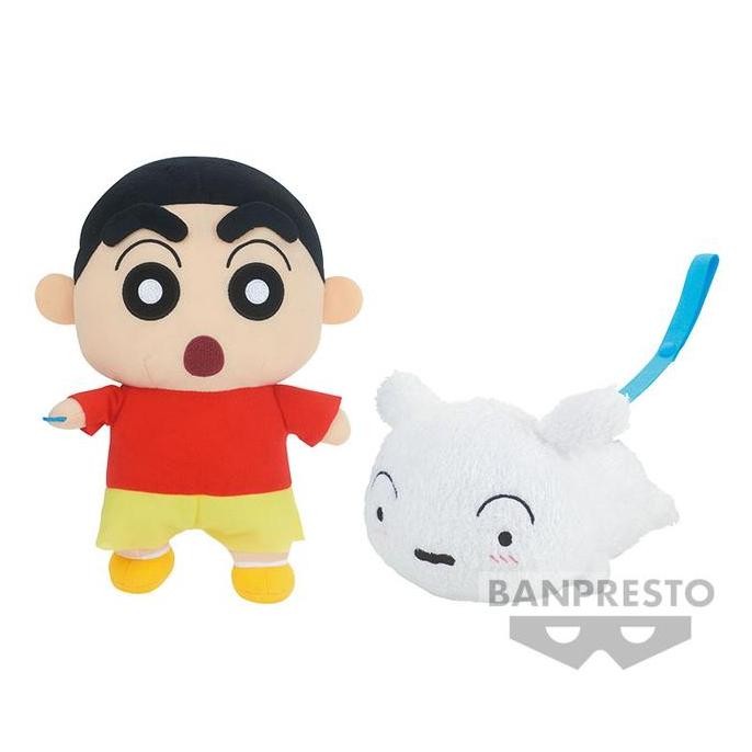 CRAYON SHINCHAN & SHIRO SET BIG PLUSH