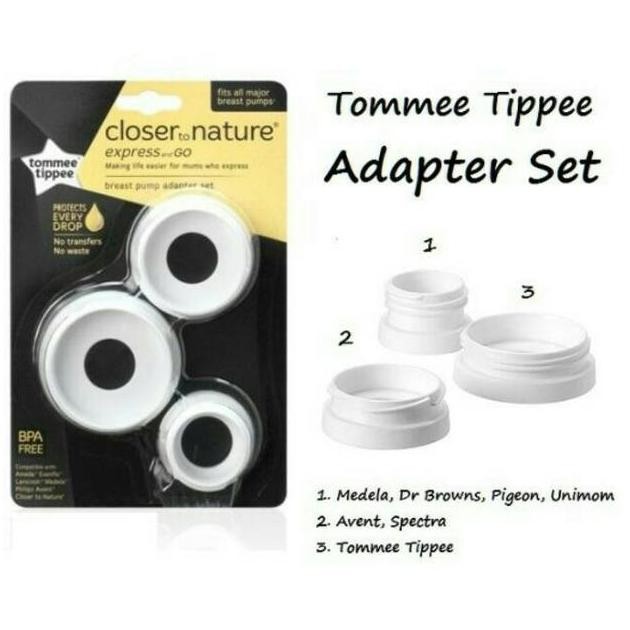 Tommee Tippe Adapter Set Express and Go 3 Set