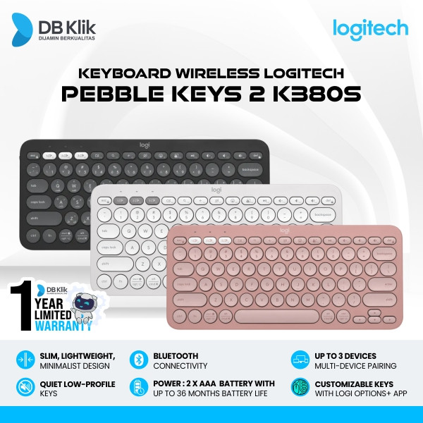Keyboard  Logitech K380s Pebble Keys 2 Bluetooth Multi Device