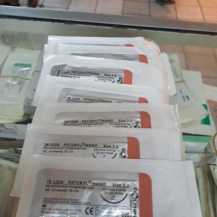 petcryl mono 3/0 per pcs