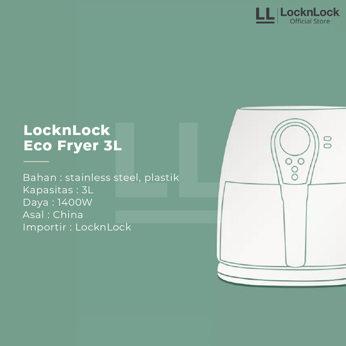 LocknLock Eco Fryer 3L - EJF276