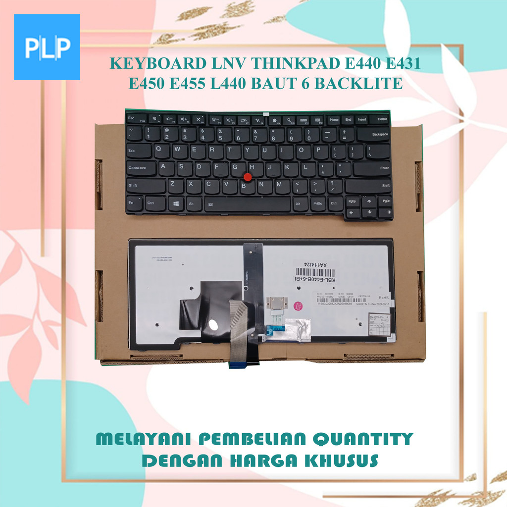 Keyboard LNV Thinkpad e440 e431 e450 e455 l440 Baut 6 Backlite